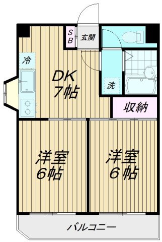 東京都大田区池上７ 池上駅 2DK マンション 賃貸物件詳細