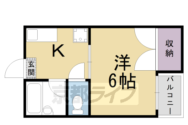 京都府京都市上京区五番町 二条駅 1K マンション 賃貸物件詳細