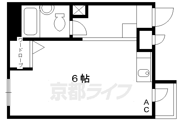 京都府京都市中京区上本能寺前町 京都市役所前駅 1K マンション 賃貸物件詳細