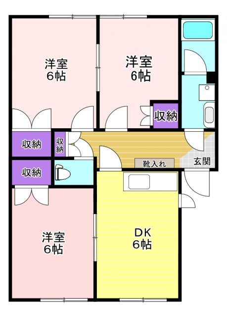 福島県会津若松市北滝沢２ 会津若松駅 3DK アパート 賃貸物件詳細