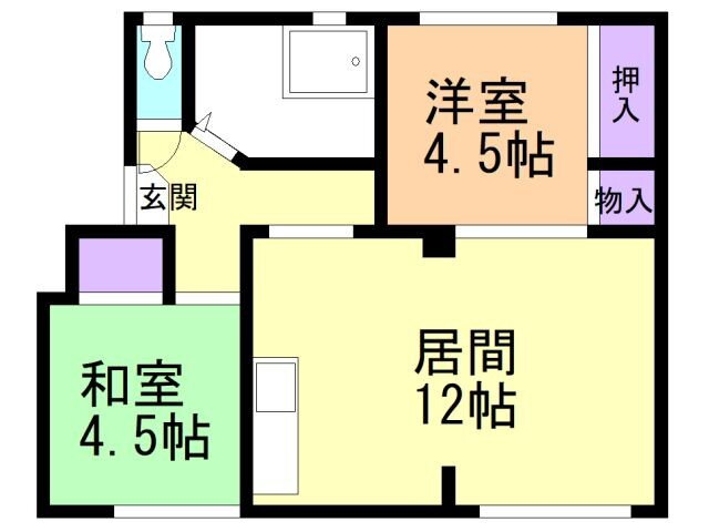 北海道室蘭市白鳥台２ 崎守駅 2LDK マンション 賃貸物件詳細