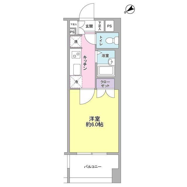 神奈川県川崎市高津区溝口２ 溝の口駅 1K マンション 賃貸物件詳細