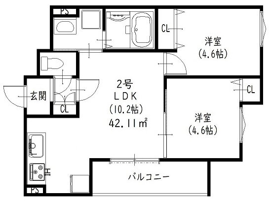 大阪府吹田市原町３ 岸辺駅 2LDK アパート 賃貸物件詳細