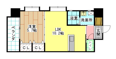 福岡県北九州市小倉北区井堀４ 九州工大前駅 1LDK マンション 賃貸物件詳細