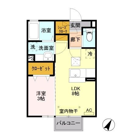 茨城県結城市大字結城 結城駅 1LDK アパート 賃貸物件詳細
