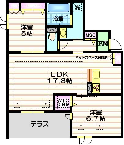 東京都大田区北糀谷２ 梅屋敷駅 2LDK マンション 賃貸物件詳細