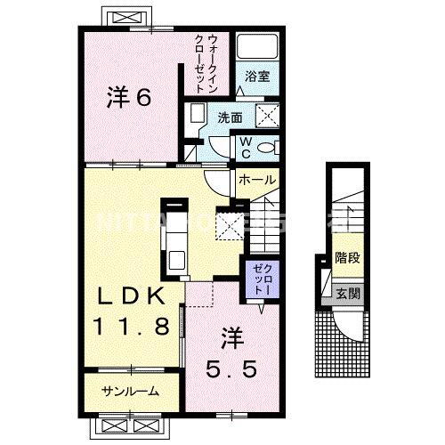 京都府京丹後市峰山町杉谷 峰山駅 2LDK アパート 賃貸物件詳細