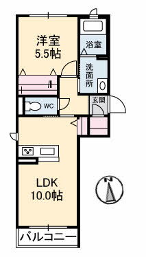 岡山県岡山市北区岡南町１ 岡山駅 1LDK アパート 賃貸物件詳細