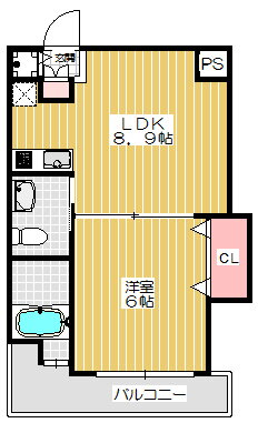 サクセス天神橋フロント 2階 1LDK 賃貸物件詳細