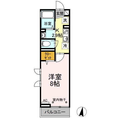 宮城県仙台市青葉区宮町１ 仙台駅 1K アパート 賃貸物件詳細