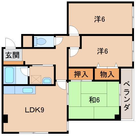 和歌山県和歌山市太田３ 和歌山駅 3LDK マンション 賃貸物件詳細