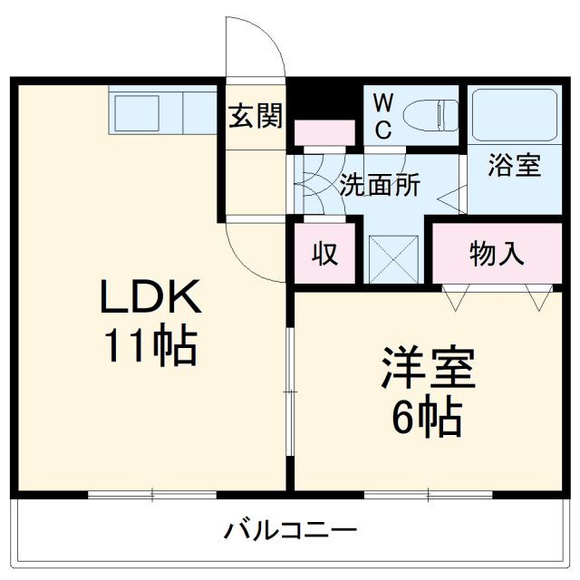 群馬県高崎市井野町 井野駅 1LDK アパート 賃貸物件詳細