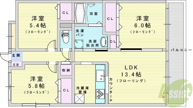 大阪府大阪市淀川区野中南２ 十三駅 3LDK マンション 賃貸物件詳細