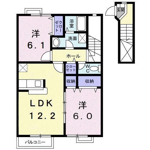 香川県丸亀市垂水町 2LDK アパート 賃貸物件詳細