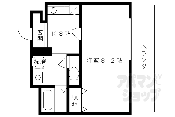 京都府宇治市槇島町南落合 伊勢田駅 1K マンション 賃貸物件詳細