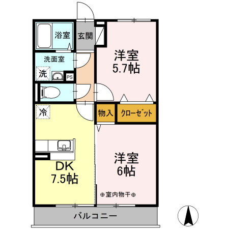 東京都足立区花畑６ 六町駅 2DK アパート 賃貸物件詳細