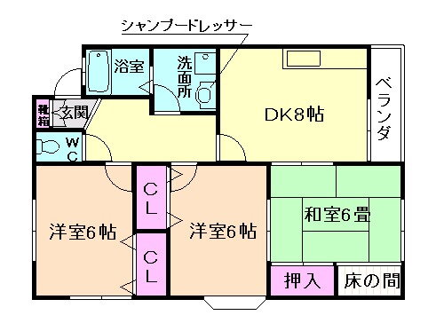 大阪府箕面市瀬川２ 石橋阪大前駅 3DK アパート 賃貸物件詳細