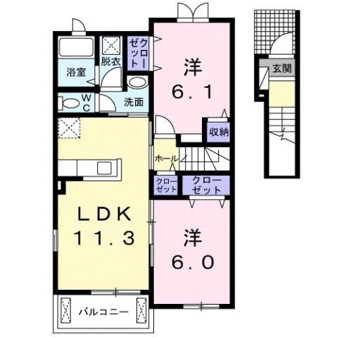 静岡県駿東郡清水町徳倉 沼津駅 2LDK アパート 賃貸物件詳細