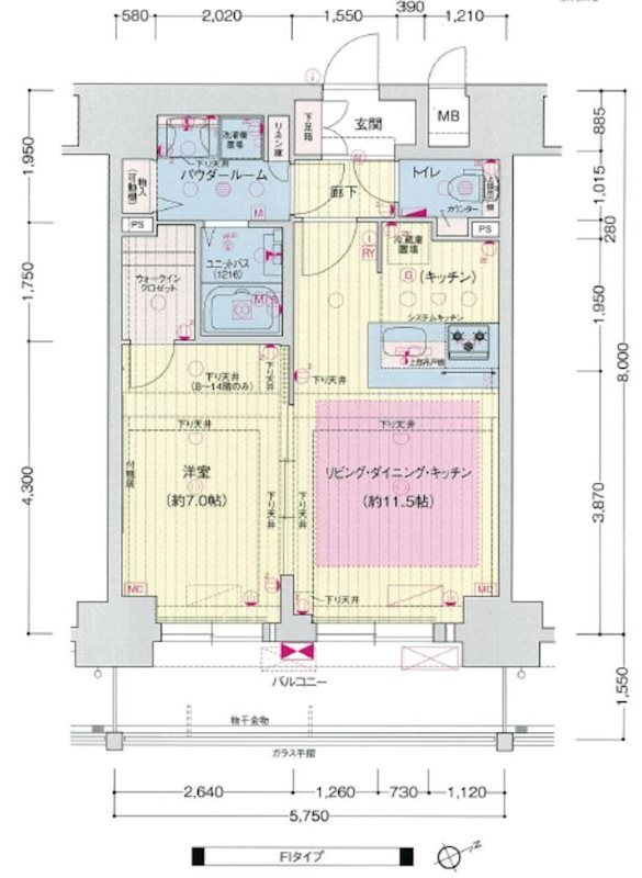 兵庫県神戸市兵庫区西出町２ 神戸駅 1LDK マンション 賃貸物件詳細