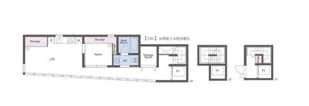 ａ　ｐｌａｃｅ　ｂｙ　Ｗｉｎｅ　Ａｐａｒｔｍｅｎｔ 3階 1LDK 賃貸物件詳細