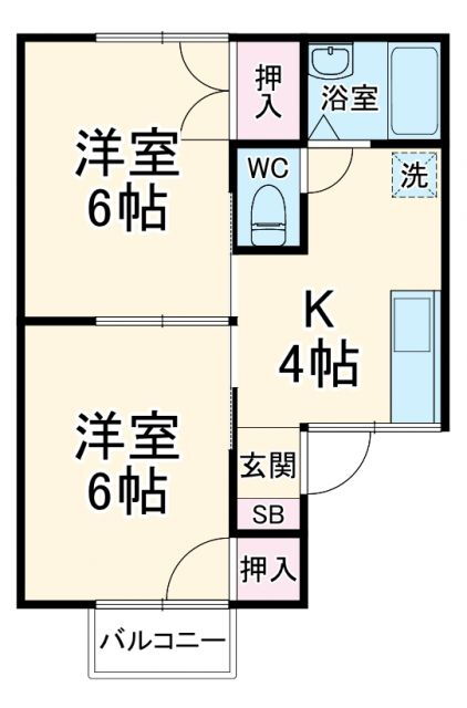 静岡県浜松市中央区増楽町 高塚駅 2K アパート 賃貸物件詳細