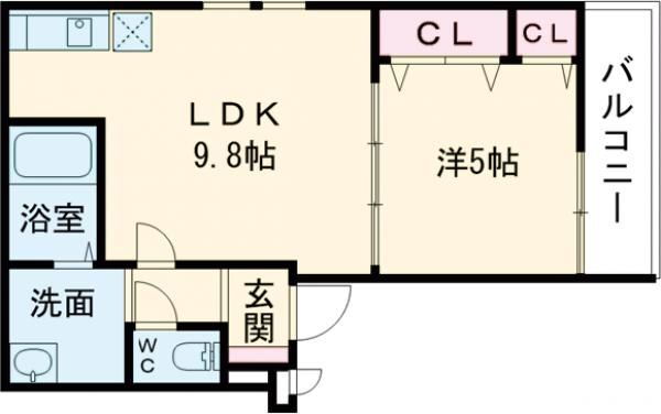 大阪府枚方市牧野本町１ 牧野駅 1LDK アパート 賃貸物件詳細