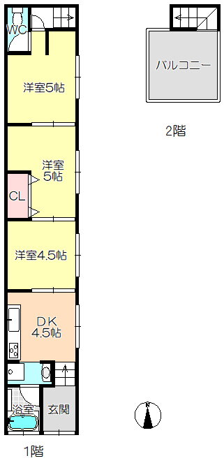 兵庫県尼崎市西難波町６ 立花駅 3DK 一戸建て 賃貸物件詳細