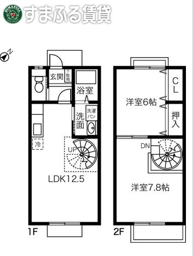 ファミール城前Ｂ 1階 2LDK 賃貸物件詳細