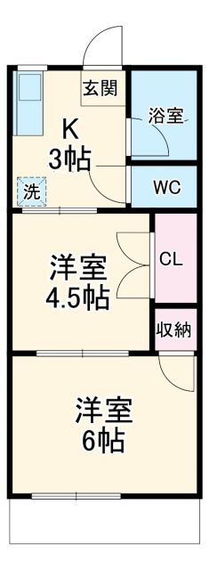 埼玉県上尾市富士見１ 上尾駅 2K アパート 賃貸物件詳細