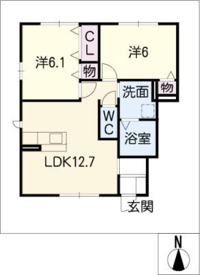 岐阜県岐阜市野一色６ 長森駅 2LDK アパート 賃貸物件詳細