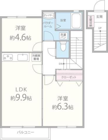 大阪府東大阪市日下町３ 石切駅 2DK アパート 賃貸物件詳細