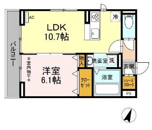 静岡県浜松市中央区曳馬６ 浜松駅 1LDK アパート 賃貸物件詳細
