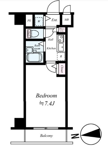 東京都港区芝５ 三田駅 1K マンション 賃貸物件詳細