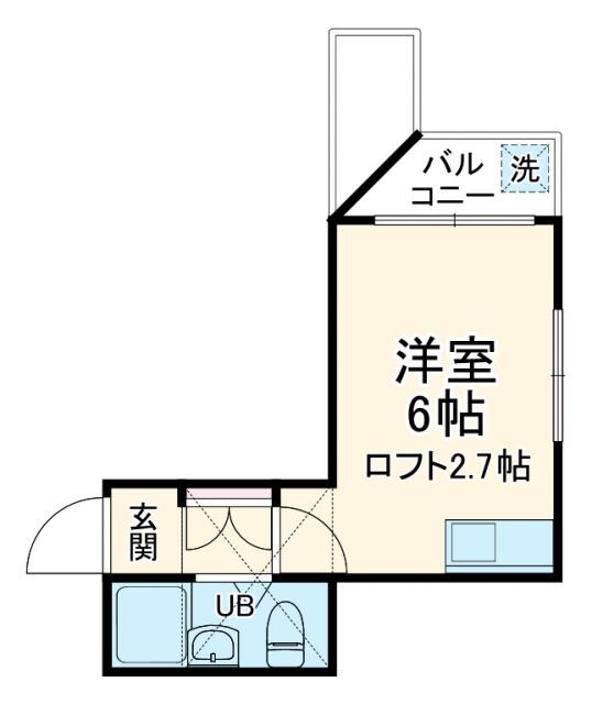 神奈川県横浜市神奈川区松見町１ 妙蓮寺駅 1K アパート 賃貸物件詳細