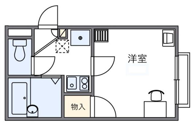 レオパレスＴＡＭＡ 2階 1K 賃貸物件詳細