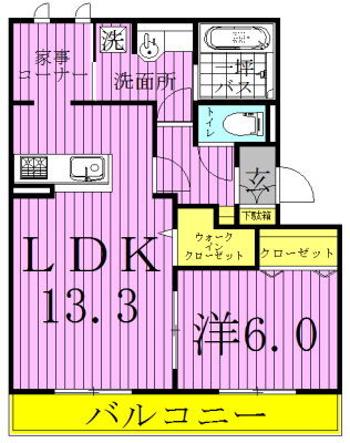 クレーストＳ 2階 1SLDK 賃貸物件詳細