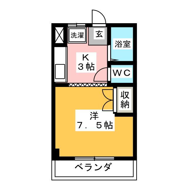 岐阜県岐阜市下奈良３ 岐阜駅 1K マンション 賃貸物件詳細