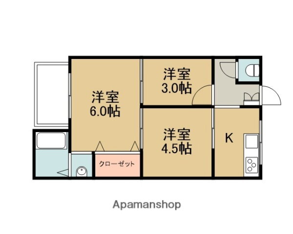 日光マンション 3階 3K 賃貸物件詳細