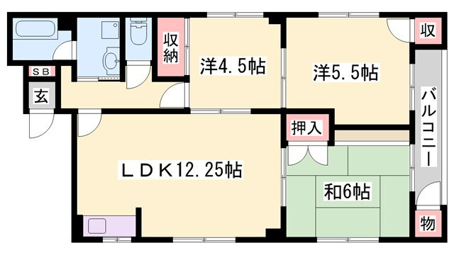 兵庫県姫路市八代本町２ 姫路駅 3LDK マンション 賃貸物件詳細