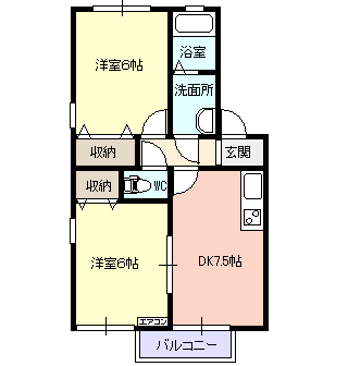 山形県山形市小白川町２ 山形駅 2DK アパート 賃貸物件詳細