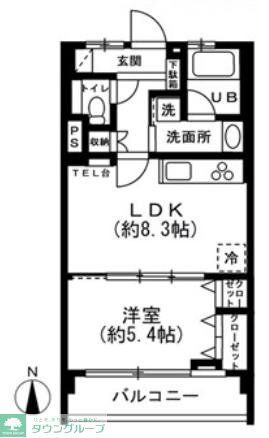 原宿第２コーポ 3階 ワンルーム 賃貸物件詳細