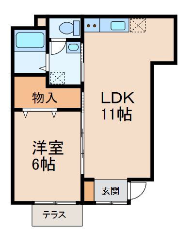 和歌山県紀の川市粉河 粉河駅 1LDK アパート 賃貸物件詳細