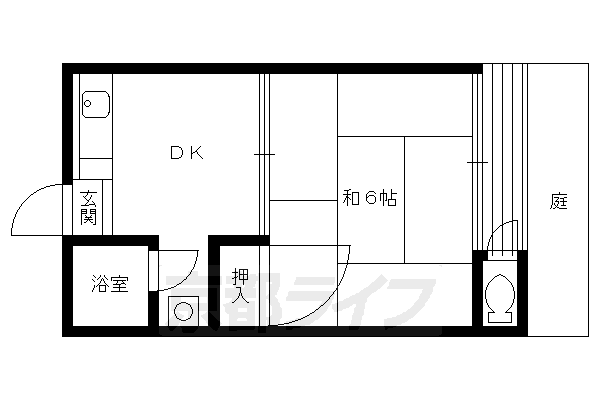 京都府京都市右京区御室小松野町 花園駅 1DK アパート 賃貸物件詳細