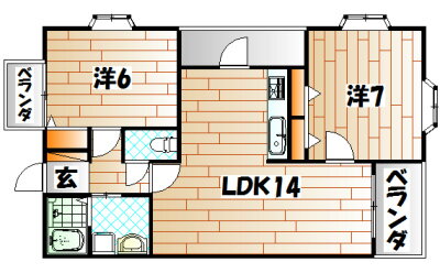 福岡県北九州市小倉北区上富野５ 小倉駅 2LDK マンション 賃貸物件詳細