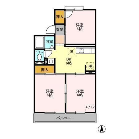 千葉県松戸市五香西１ 五香駅 3DK アパート 賃貸物件詳細