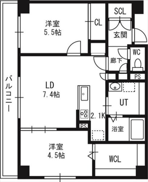 北海道札幌市中央区南八条西６ 中島公園駅 2LDK マンション 賃貸物件詳細