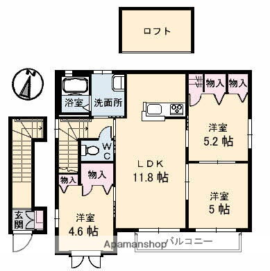 広島県広島市東区中山西２ 3LDK アパート 賃貸物件詳細