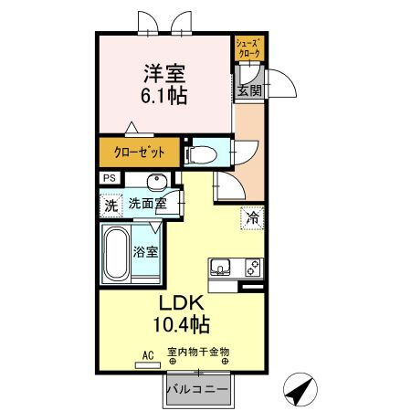 愛知県豊橋市東小浜町 豊橋駅 1LDK アパート 賃貸物件詳細