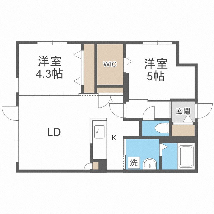 北海道札幌市豊平区豊平七条７ 学園前駅 2LDK マンション 賃貸物件詳細