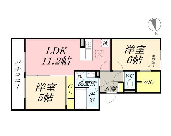 岡山県岡山市中区兼基 東岡山駅 2LDK アパート 賃貸物件詳細